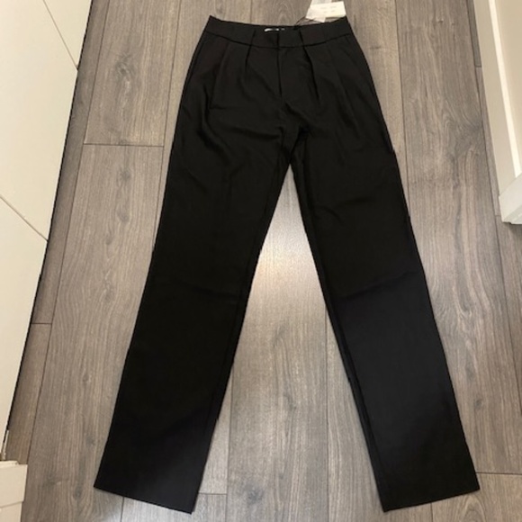 Proenza Schouler Black Drapey Suiting Trousers Size 4 NWT - Picture 3 of 12